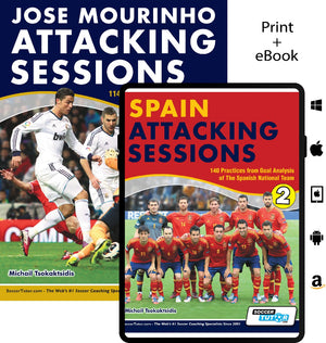 Get the SoccerTutor bundle: Jose Mourinho Attacking Sessions and Spain Attacking Sessions, featuring over 250 soccer coaching practices—perfect for coaches seeking top training drills.