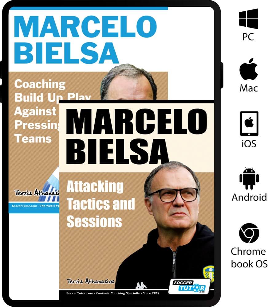 Marcelo Bielsa Coaching Bundle - Attacking Tactics & Build Up Play Against High Pressing (2 Books — Save 25%)
