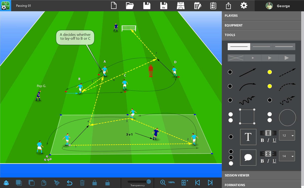 Tactic Software Tactics Manager Soccer Coaching Software - Create your own Practcies ...