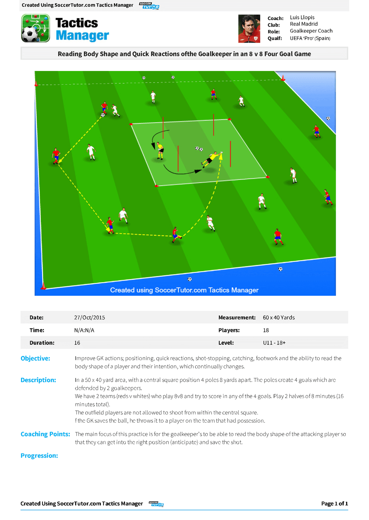 Tactic Software Tactics Manager Soccer Coaching Software - Create your own Practcies ...