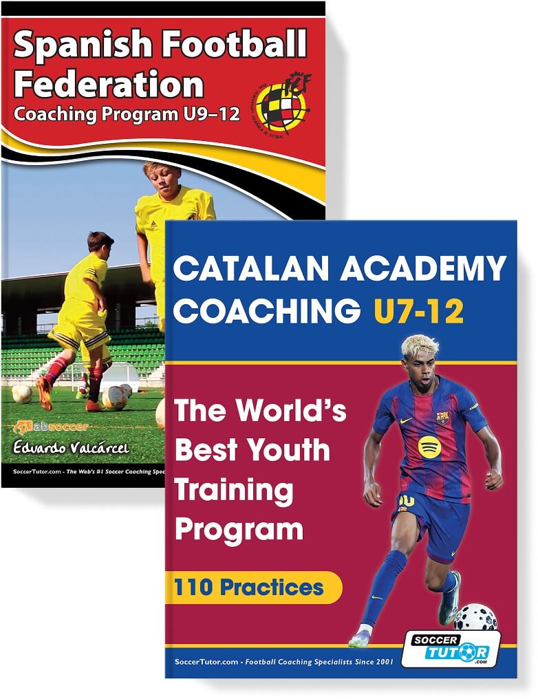 Catalan Academy & Spanish FA Coaching Programs Bundle U7-12 - 206 Practices (2 Books — Save 25%)