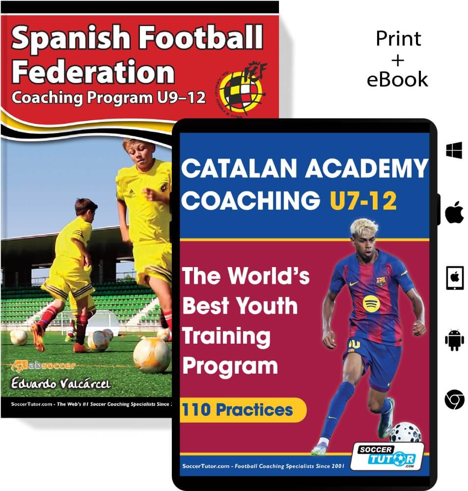 Catalan Academy & Spanish FA Coaching Programs Bundle U7-12 - 206 Practices (2 Books — Save 25%)