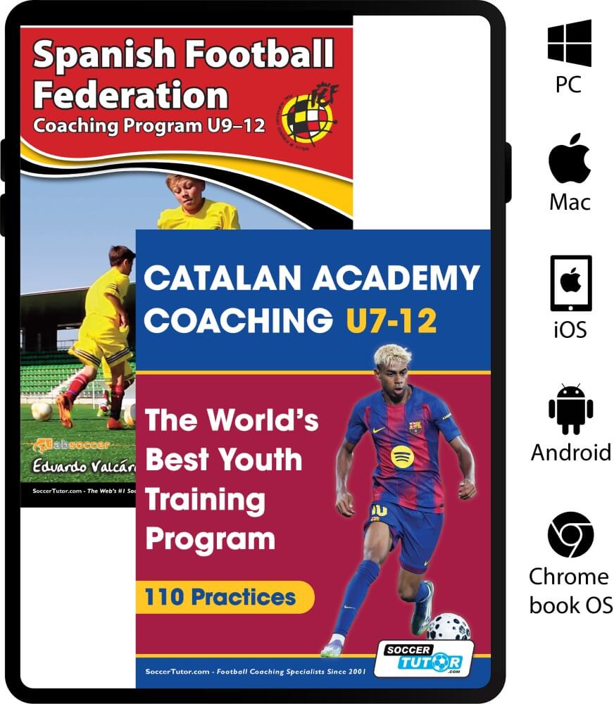 Catalan Academy & Spanish FA Coaching Programs Bundle U7-12 - 206 Practices (2 Books — Save 25%)