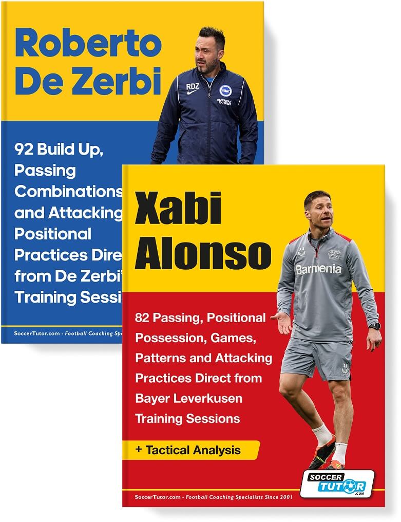 De Zerbi & Xabi Alonso: 174 Passing, Possession & Attacking Practices — 2-Book Bundle (Save 25%)