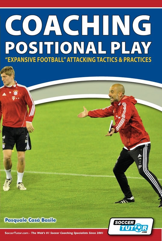 A coach in a red tracksuit guides a player in a Bayern Munich jersey on the field. Text: Pick any 2+ coaching books and save up to 25% with Fast Bundle.