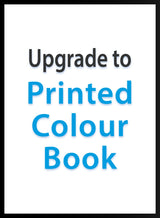 Text on a white background reads: Upgrade to Full-Colour Paperback from eBook, with Full-Colour Paperback in large blue letters and the rest in black from SoccerTutor.