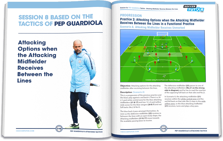 SoccerTutor.com - Pep Guardiola Attacking Tactics - Tactical Analysis and Sessions from Manchester City’s 4-3-3