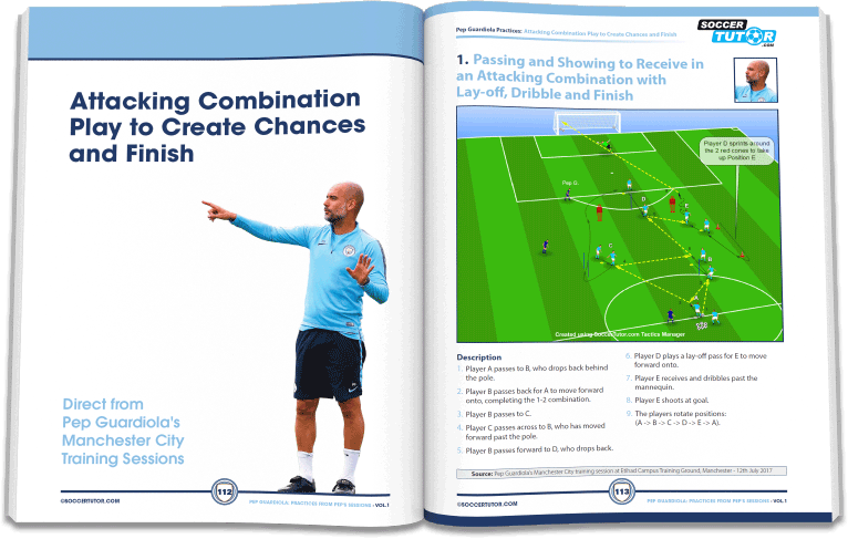 SoccerTutor.com - Pep Guardiola - 88 Attacking Combinations and Positional Patterns of Play Direct from Pep's Training Sessions